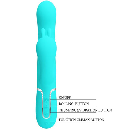 PRETTY LOVE - CAMMY 4 EM 1 MULTIFUNCIONAL TRIPPLE RABBIT VIBRADOR AZUL