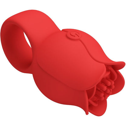 PRETTY LOVE - JAE ROSE FINGER VIBRATOR 10 VIBRATIONS RED