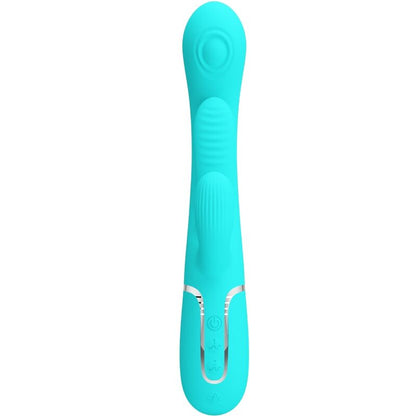 PRETTY LOVE - SHANIA TRIPLE RABBIT MULTIFUNCTIONAL 3-IN-1 VIBRATOR BLUE