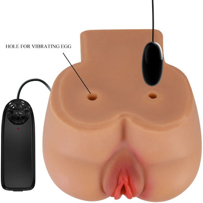 CRAZY BULL - VIBRADOR KYLIE ASS COM CONTROLE REMOTO REALISTA DE VAGINA E ÂNUS
