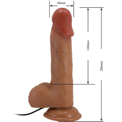 BAILE - CATOBLEPAS VIBRADOR REALISTA 20,6 CM COLOR CARNE CONTROL REMOTO