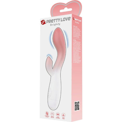 PRETTY LOVE - VIBRADOR BRILHANTE DO PONTO G + ESTIMULADOR DE CLITÓRIS 30 VIBRAÇÕES ROSA