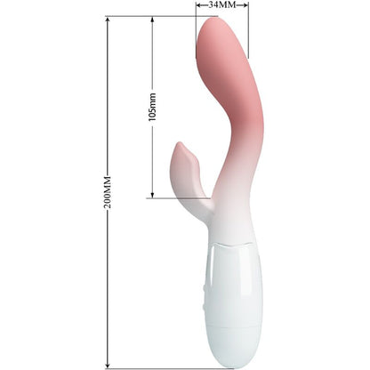 PRETTY LOVE - VIBRADOR BRILHANTE DO PONTO G + ESTIMULADOR DE CLITÓRIS 30 VIBRAÇÕES ROSA