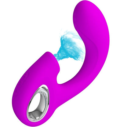 PRETTY LOVE - SIBEL SIBEL G-SPOT VIBRATOR + CLITORAL STIMULATOR 10 VIBRATIONS PURPLE