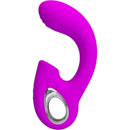 PRETTY LOVE - SIBEL SIBEL G-SPOT VIBRATOR + CLITORAL STIMULATOR 10 VIBRATIONS PURPLE