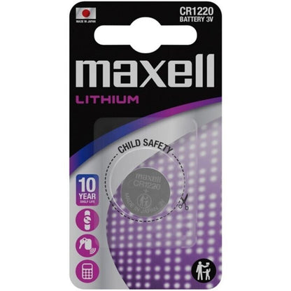 MAXELL - CR1220 3V LITHIUM BUTTON BATTERY BLISTER*1