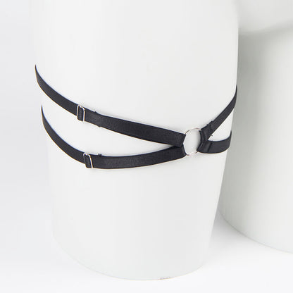 SUBBLIME - 955205 ADJUSTABLE BLACK LACE BRA SET L/XL