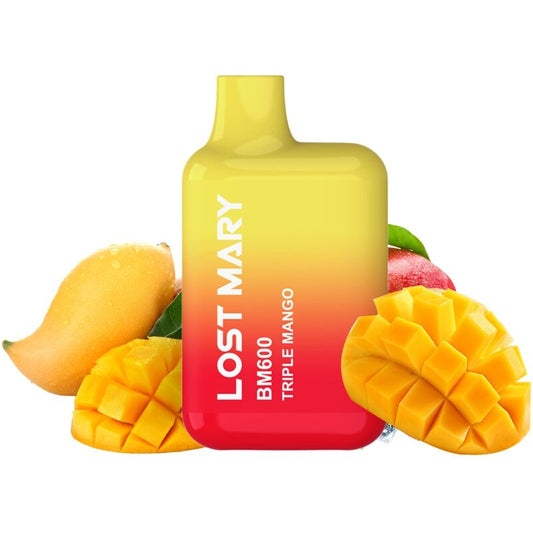 LOST MARY - VAPORIZADOR DE NICOTINA DESECHABLE TRIPLE MANGO BM600 2%