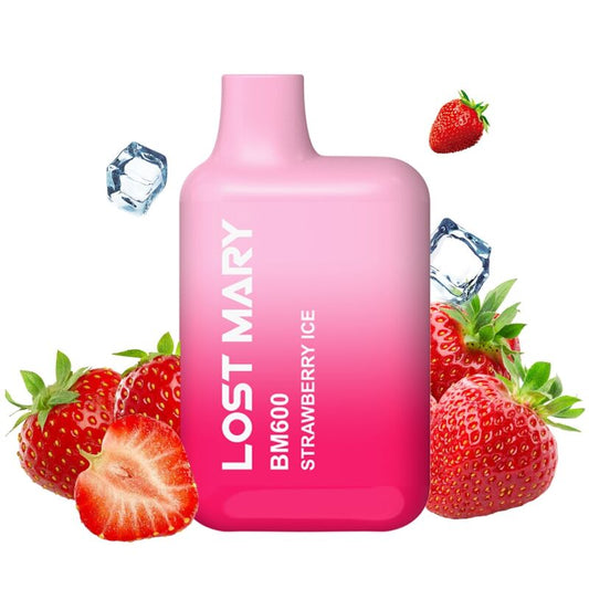 LOST MARY - VAPORIZADOR DE NICOTINA DESECHABLE BM600 2% FRESA ICE