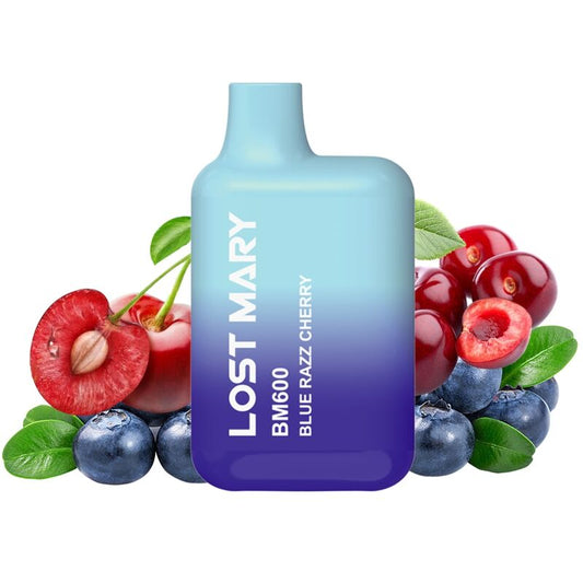 LOST MARY - BM600 NICOTINA VAPER 2% DESECHABLE AZUL RAZZ CEREZA