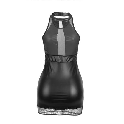 SUBBLIME - 955472 BLACK HALTER NECK DRESS WITH SHOWERS S/M