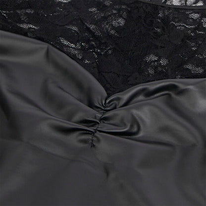 SUBBLIME - 955595 LONG SLEEVE DRESS WITH BLACK LACE S/M