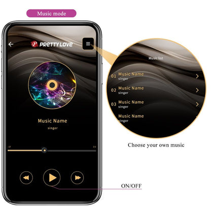 PRETTY LOVE - PURPLE LEVIATHAN APP-CONTROLLED VIBRATOR