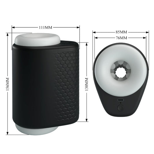 PRETTY LOVE - DJ GIRL MASTURBADOR MASCULINO COM VIBRAÇÃO 5 CONFIGURAÇÕES NEGRO