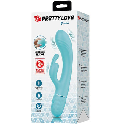 PRETTY LOVE - SCOCCO TURQUOISE RABBIT VIBRATOR