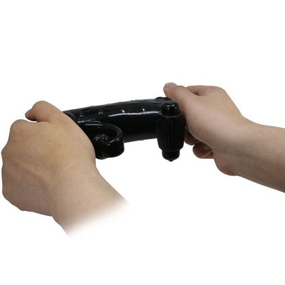 ROMANCE - BLACK VIBRATING PENIS SLEEVE