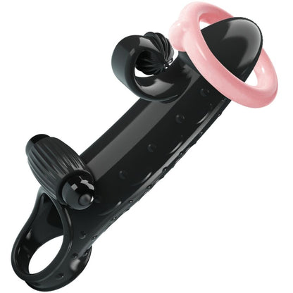 ROMANCE - BLACK VIBRATING PENIS SLEEVE