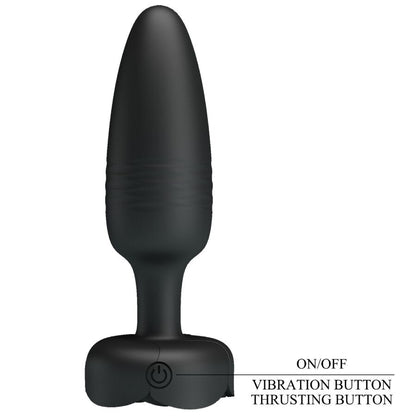 PRETTY LOVE - TARION ANAL PLUG CON LUZ LED NEGRO 12,5 CM