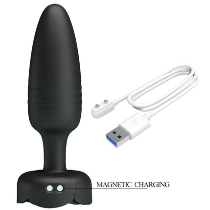 PRETTY LOVE - TARION ANAL PLUG CON LUZ LED NEGRO 12,5 CM