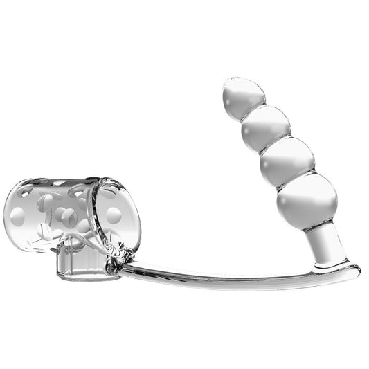 PRETTY LOVE - MANGA PARA PENE CON PLUG ANAL TRANSPARENTE