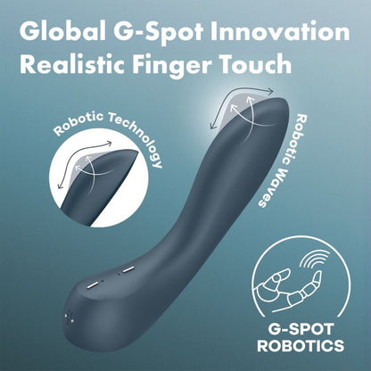 SATISFYER - G-SPOT WAVE 4 12 VIBRATIONS PROGRAM DARK GREY VIBRATOR