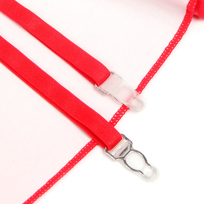 SUBBLIME - 957728 VESTIDO DE COURO COM ZÍPER DE RENDA VERMELHO S/M