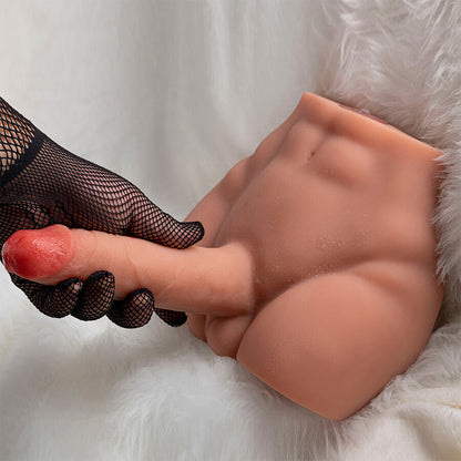 XISE - PEEL DILDO ASS DILDO REALISTA MASTURBADOR POSIÇÃO FRONTAL COM IMPULSO 17,5 CM