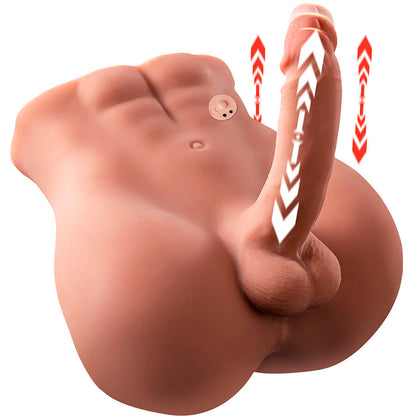 XISE - BERTLETT DILDO ASS DILDO REALISTA E ÂNUS MASTURBADOR POSIÇÃO FRONTAL COM IMPULSIONAMENTO 18 CM