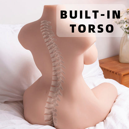 XISE - TORSO REALISTA FEMININO LIMPO COM IMPULSO DE 71 CM