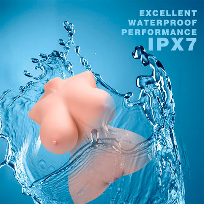 XISE - TORSO REALISTA DE IMPULSO PEQUENO COM VIBRAÇÃO FEMININA 40 CM