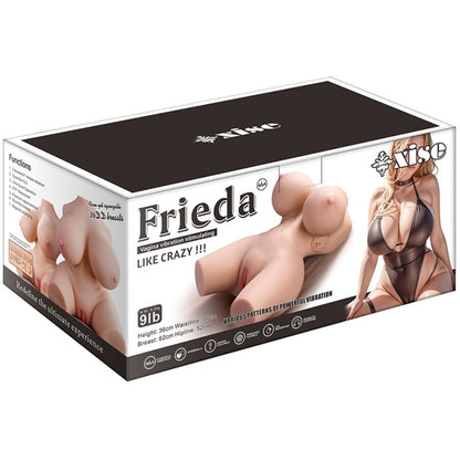 XISE - FRIEDA TRONCO FEMININO REALISTA COM VIBRAÇÃO 36 CM