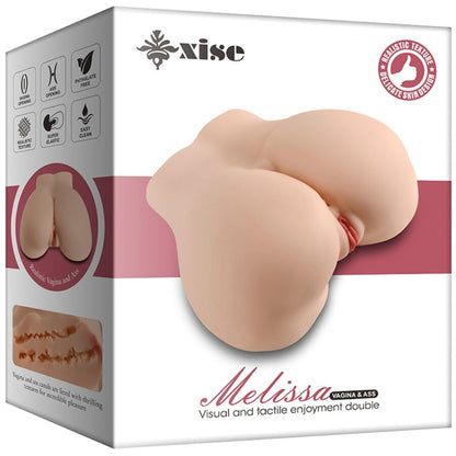 XISE - MASTURBADOR REALISTA MELISSA MULTI-POSIÇÕES VAGINA E ÂNUS