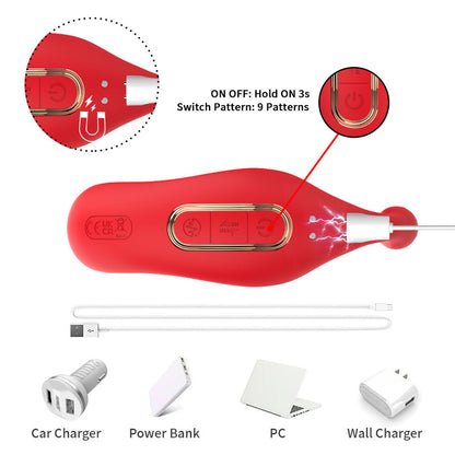 ARMONY - VIBRADOR ANAL TANGA Y ESTIMULADOR DEL PUNTO G CONTROL REMOTO ROJO