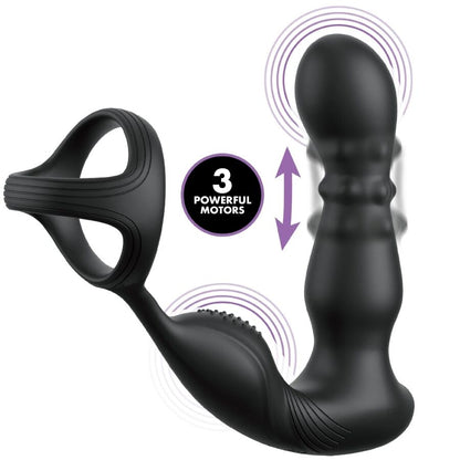 COLEÇÃO ANAL FANTASY ELITE - ANEL ANAL VIBRANTE E MASSAGEADOR COM CONTROLE REMOTO