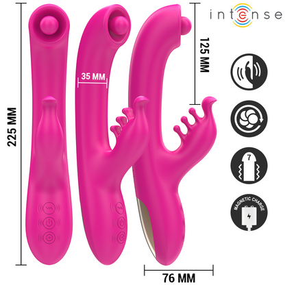 INTENSE - CHRISTINA VIBRADOR RABBIT MULTIFUNCIÓN 22,5 CM ROSA