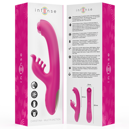 INTENSE - CHRISTINA VIBRADOR RABBIT MULTIFUNCIÓN 22,5 CM ROSA