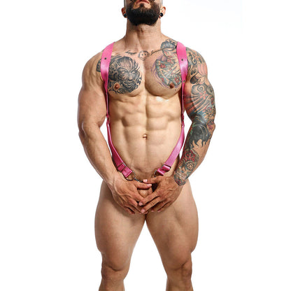 MOB - DNGEON CROSS BACK HARNESS ROSA TAMANHO ÚNICO