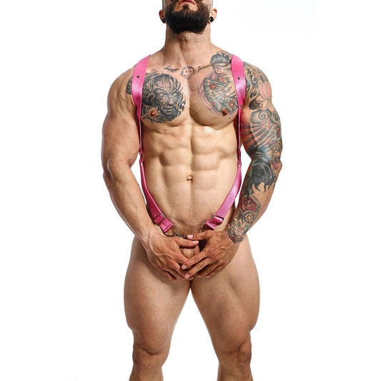 MOB - DNGEON CROSS BACK HARNESS ROSA TAMANHO ÚNICO