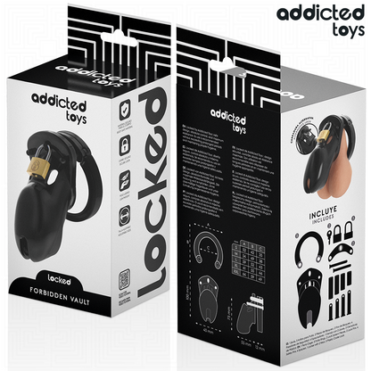 ADDICTED TOYS LOCKED - GAIOLA PARA PÊNIS FORBIDDEN VAULT 10 CM