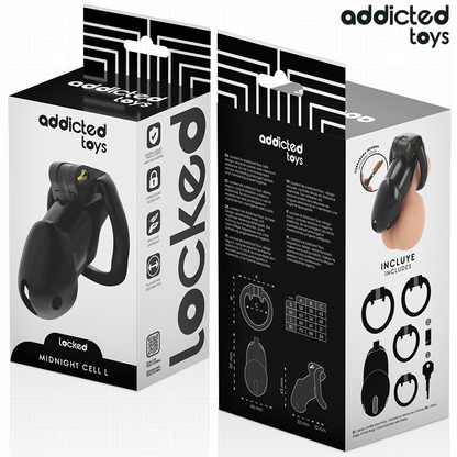 ADDICTED TOYS LOCKED - JAULA PENEANA MINDNIGHT CELL, TALLA L
