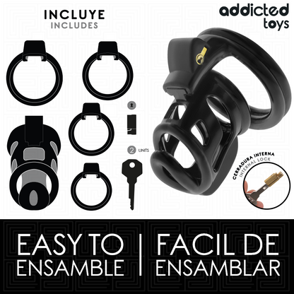 ADDICTED TOYS LOCKED - GAIOLA GILDEN GAIOLA PARA PÊNIS 8,5 CM