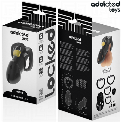 ADDICTED TOYS LOCKED - JAULA DE PENE DE NAYLON IRROMPIBLE 9,8 CM