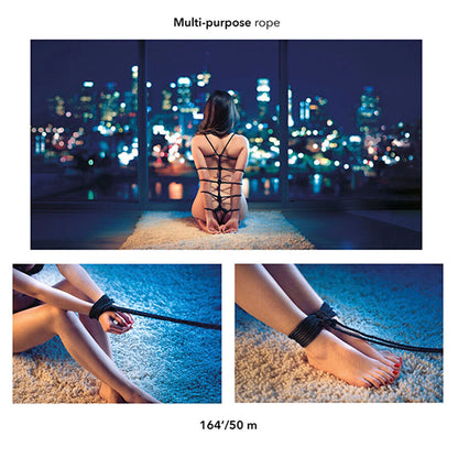 CALEXOTICS - SCANDAL CORDA BDSM PRETA 50 M