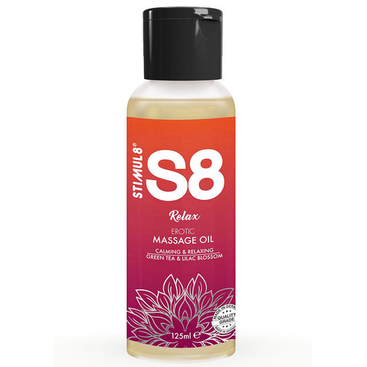 STIMUL8 - S8 RELAX ÓLEO DE MASSAGEM DE CHÁ VERDE 125 ML