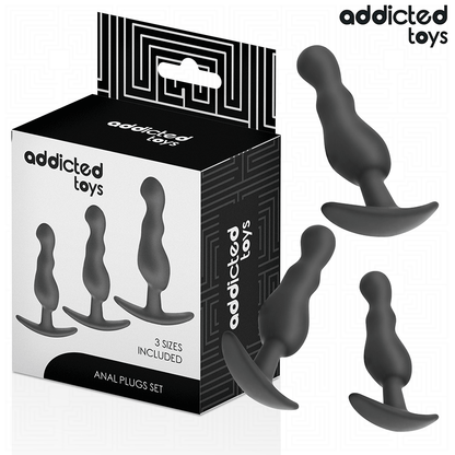 ADDICTED TOYS - CONJUNTO DE 3 PLUG ANAL MODELO 1