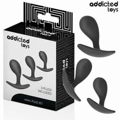 ADDICTED TOYS - CONJUNTO DE 3 PLUG ANAL MODELO 3