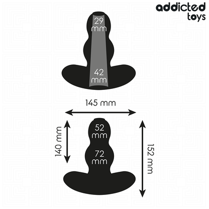 ADDICTED TOYS - PLUG ANAL OCO TAMANHO XXL 15,2 CM