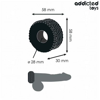 ADDICTED TOYS - ANILLO DE PENE EXTRAGRANDE