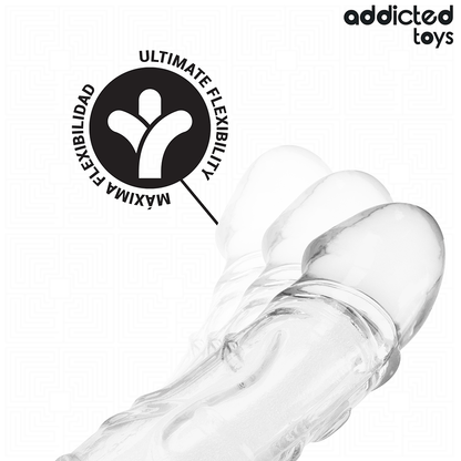 ADDICTED TOYS - EXTENSIÓN DE PENE TRANSPARENTE 27 CM