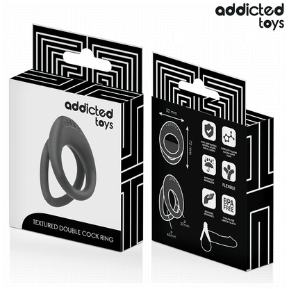 ADDICTED TOYS - ANEL DE PÊNIS COM DUPLA TEXTURA